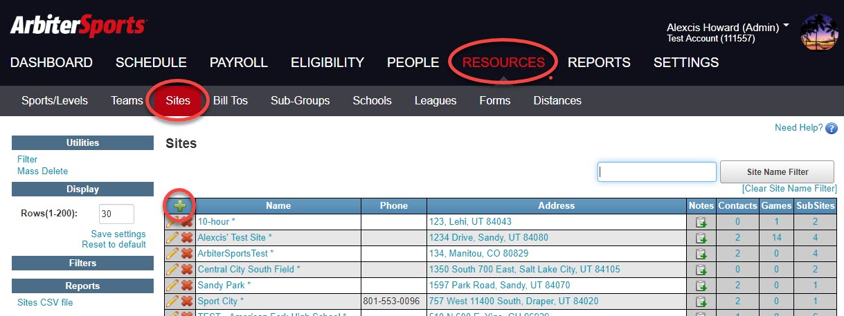 Sites & Subsites (Creating, Editing, & Removing)