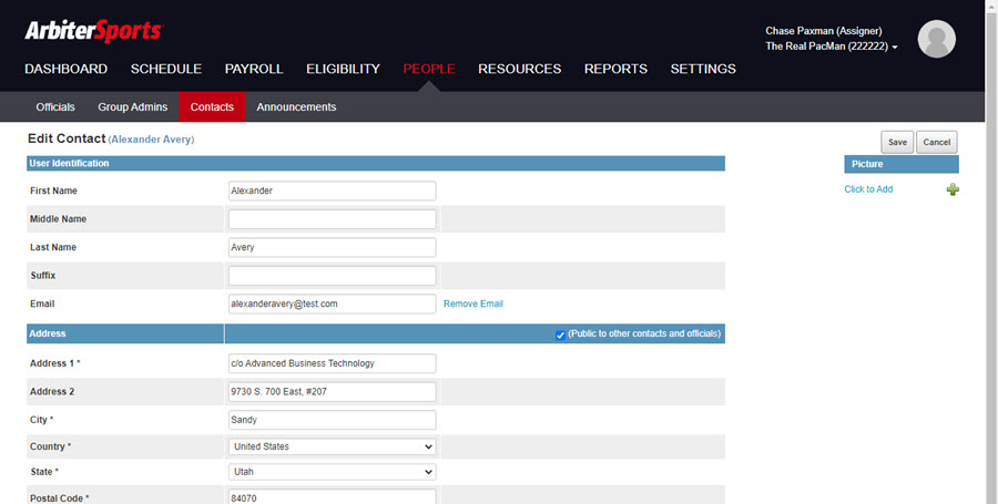 Profile and User Updates